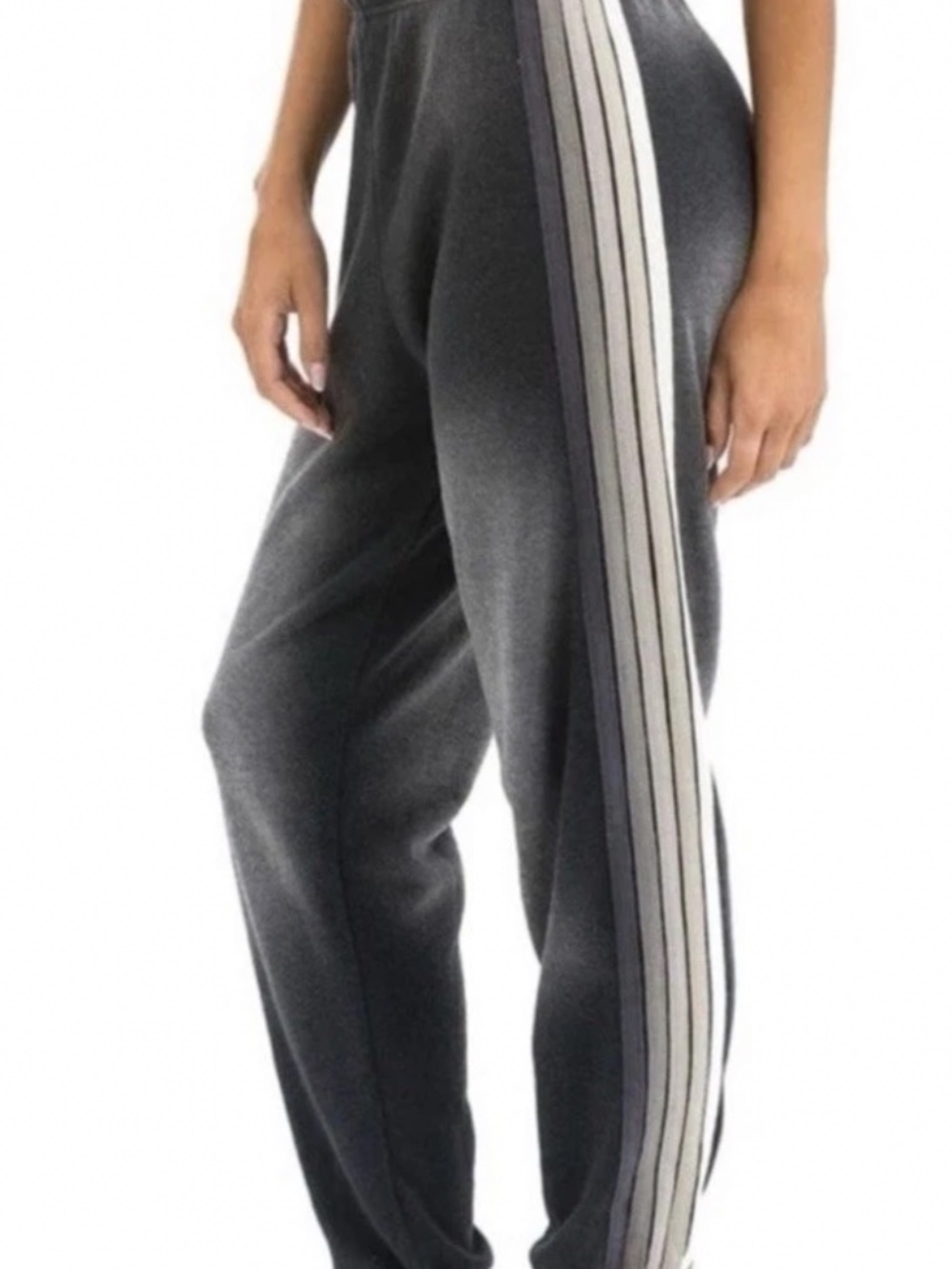 NWT Aviator nation 5 stripe sweatpants Faded grey -XS